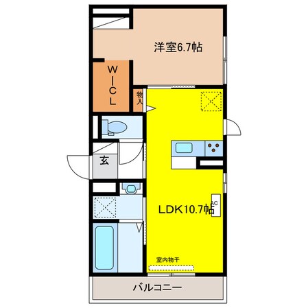 D-ROOM茜部中島の物件間取画像